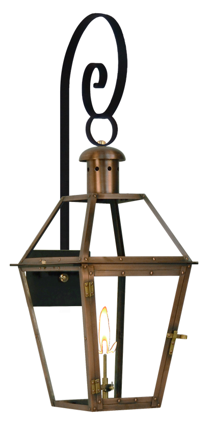 Georgetown Gas Wall Mount Top Scroll