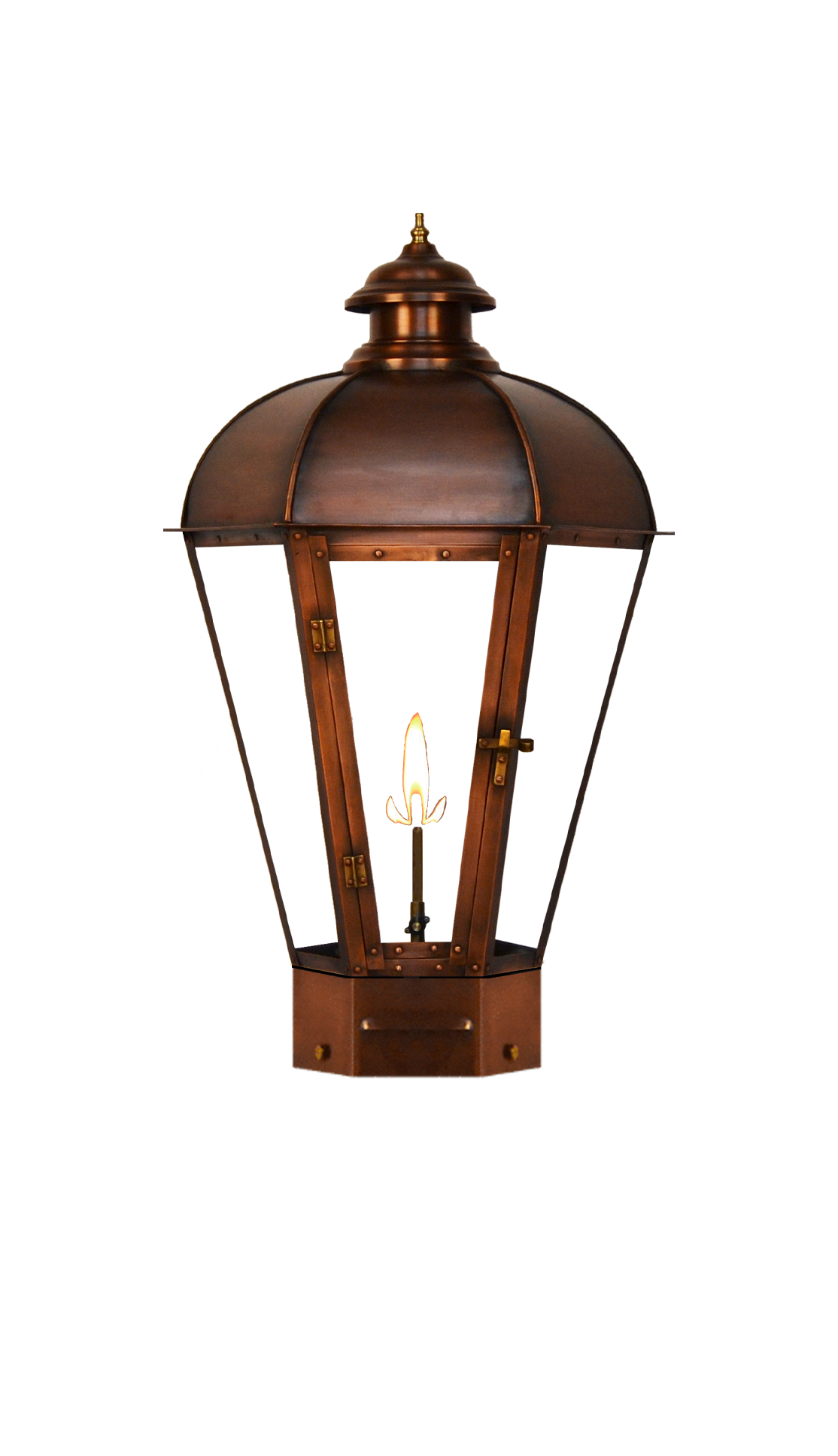 Joachim Street 20'' Gas  Copper Pier Mount