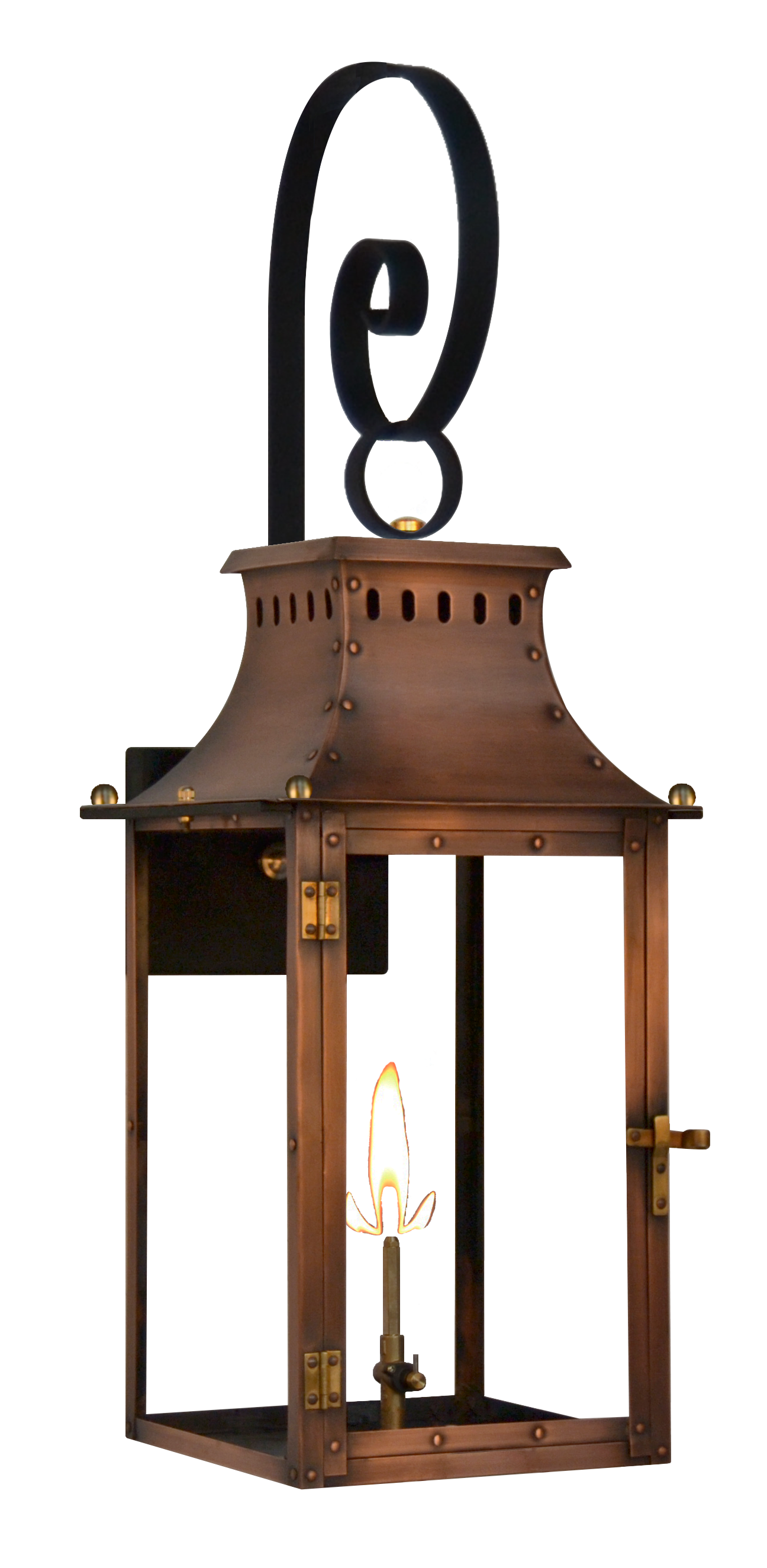 Market Street 19'' Gas Wall Mount Top Scroll