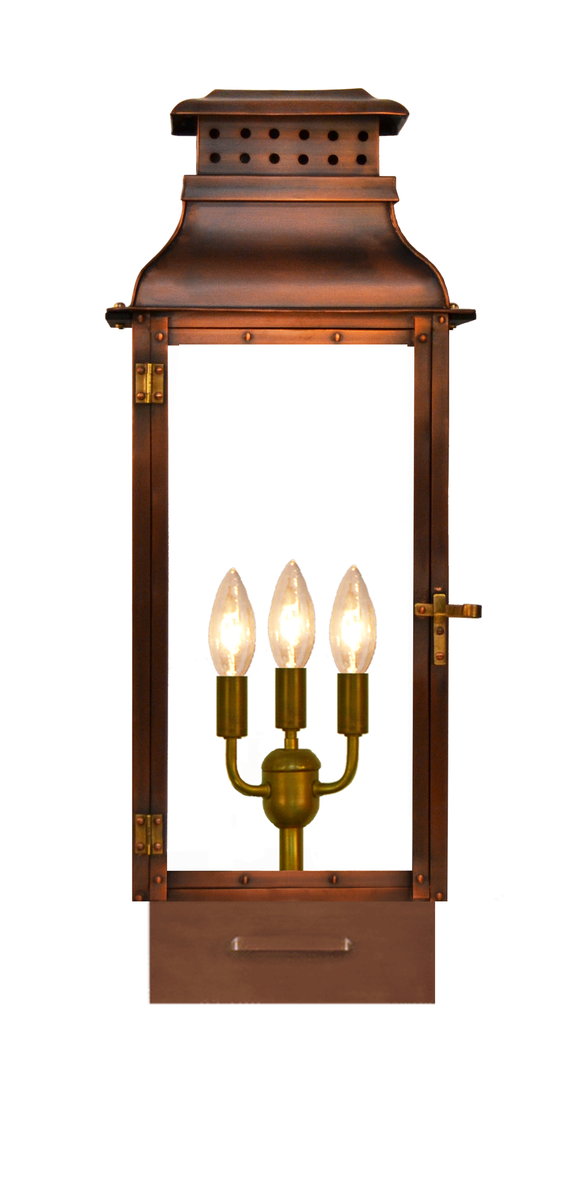 Palmetto Street 29'' Electric Copper Pier Mount