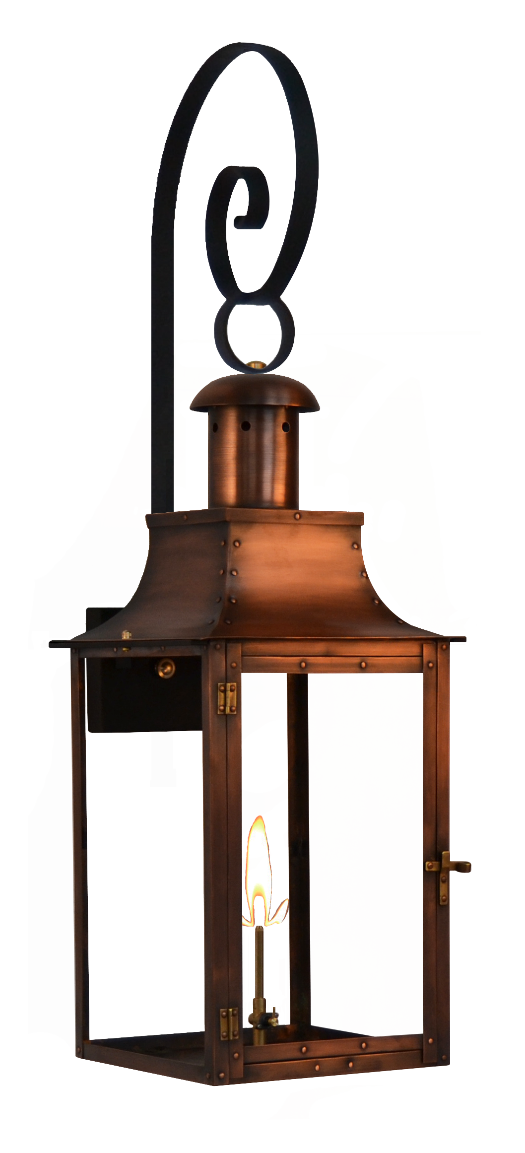 Somerset 23'' Gas Wall Mount Top Scroll